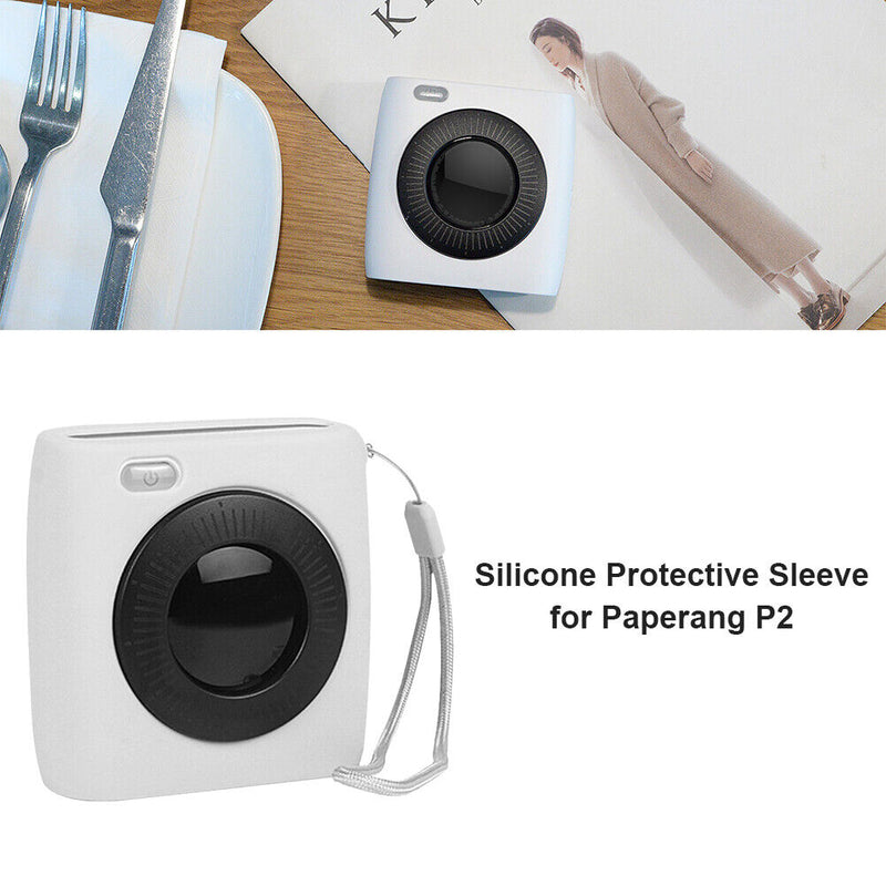 Silicone Protective Case Cover for Paperang P2 Mini Pocket Printer (White)