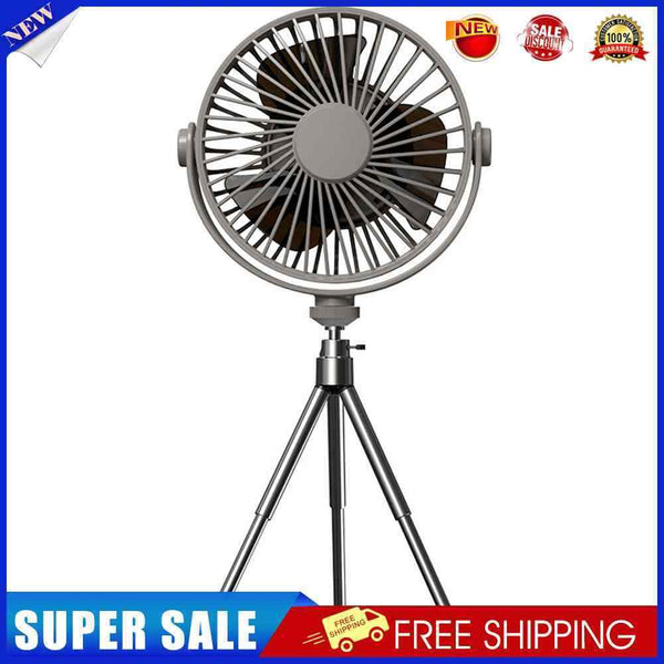 #A Desk Tripod Stand Air Cooling Fan with Night Light Outdoor Camping Ceiling Fa