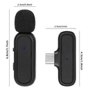 USB-C Wireless Noise Reduction Lavalier Microphone Lapel Mic Clip On Microphone