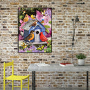 Painting By Numbers Kit DIY Bird House Canvas Oil Art Picture Home Room Dec