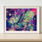 Oil Paint By Numbers Picture DIY Painting Colorful Feathers Drawing on Canvas