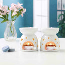 1X Ceramic Aroma Burner Essential Oil Burner Aromatherapy Candle M2W2