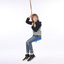 Safe Indoor Outdoor Plastic Disc Monkey Kids Swing Fitness Swingset (Blue) Newly