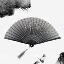 #A Chinese Style Folding Bamboo Fan Classical Dance Hand Fans Props Ornaments