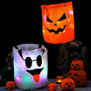 4PCS LED Light Halloween Candy Bags Light up Halloween Party Bags Trick Large#