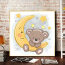 5D DIY Diamond Painting Kits Full Round Drill Moon Cartoom Bear Mosaic Picture