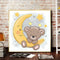 5D DIY Diamond Painting Kits Full Round Drill Moon Cartoom Bear Mosaic Picture