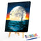 Sea Moon Oil Paint By Numbers Kit DIY Acrylic Painting on Canvas Drawing