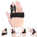 Pain Relief Finger Splint Fracture Protection Brace Corrector Belt (Black) Newly