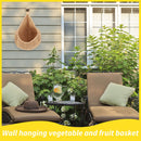 Wall-Mounted Jute Fruit Vegetable Basket Wall Hanging Storage (32x25cm) Newly