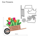 Snowvirtuos 6pcs/set DIY Car Flowers Metal Cutting Tools for Scrapbook Emb