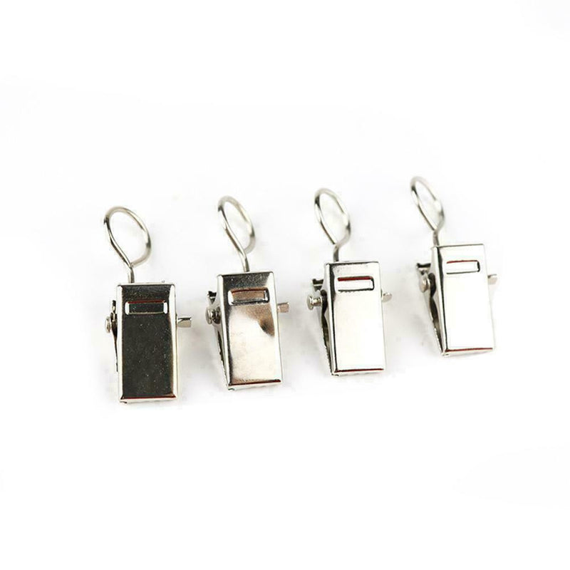 1Pcs Iron Curtain Clips Metal Hanging Hooks For Shower Curtains Sale Hot V4A7