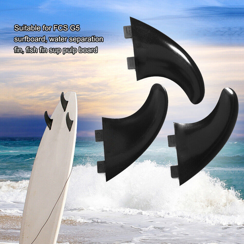 3pcs Surfboard Fins Water Fins for FCS G5 Long Board Water Wave Fin Surf Bo
