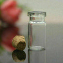 10pc/set Mini Useful Small Cork Stopper Glass Bottles Jars Vials Container