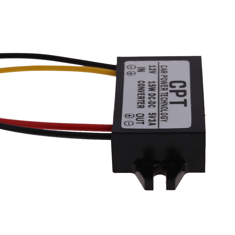 DC to DC Converter Regulator 12V to 5V 3A 15W Car Led Display Power Supply