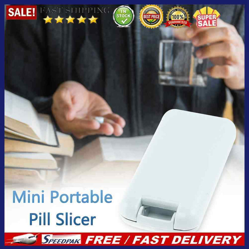 Medicine Cutter Box Mini Medicine Slicer Useful Multifunctional with Blade Gu