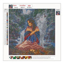 5D DIY Full Drill Diamond Painting Wolf Girl Cross Stitch Embroidery Kits Newly