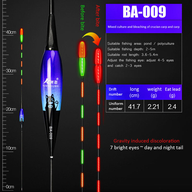 Smart Fishing LED Light Floats Gravity Sensing Bait Electronic Fishing Tackles