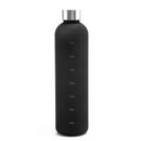1L Large Capacity Water Bottle Portable Plastic Water Cup (Black Frosted) Newly
