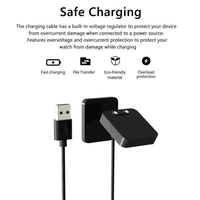 Charger for Haylou Solar LS05 RT LS05S RT2 LS10 USB Watch Charging Cable 1m