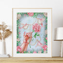 DIY Diamond Painting Kits Full Round Drill Rose Bird Mosaic Wall Home Decorat
