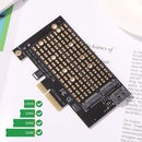 PCIe to M.2 NGFF SSD Adapter Card M+B Key M2 PCIE 3.0 X4 to SATA Expansion Card