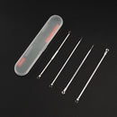 4pcs Durable Acne Needle Hook Set Pimple Spot Cleaning Needle Beauty Care Tool