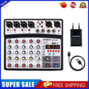 BMG-06D 6 Channels 16 DSP Bluetooth-compatible Audio Mixer (Black EU Plug)