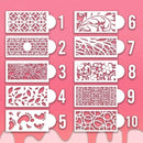 Baking Tool DIY Plastic Cake Stencils Template Lace Decoration Flower Spray