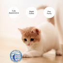 Cute Pet Rolling Cage Ball Cat Artificial Feather Interactive Playing Toys