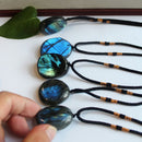Jewelry Crystal Delicate Labradorite Pendant Energy Healing Stone Moonstone