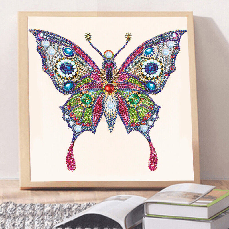 5D DIY Partial Special Shaped Diamond Painting Butterfly Poster Kit (UP266)
