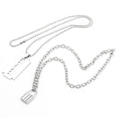 Women Men Party Jewelry Punk Choker Chain Necklace Collar Key Lock Pendant