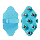 Massage Glove Body Massager with Metal Roller Ball for Neck Foot Full Body Care