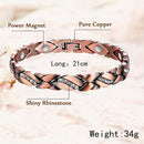 Magnetic Bracelets for Women Arthritis Pain Relief Therapy Adjustable Bracelet