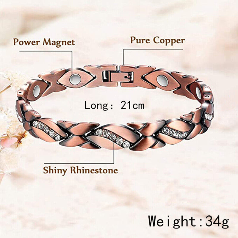 Magnetic Bracelets for Women Arthritis Pain Relief Therapy Adjustable Bracelet