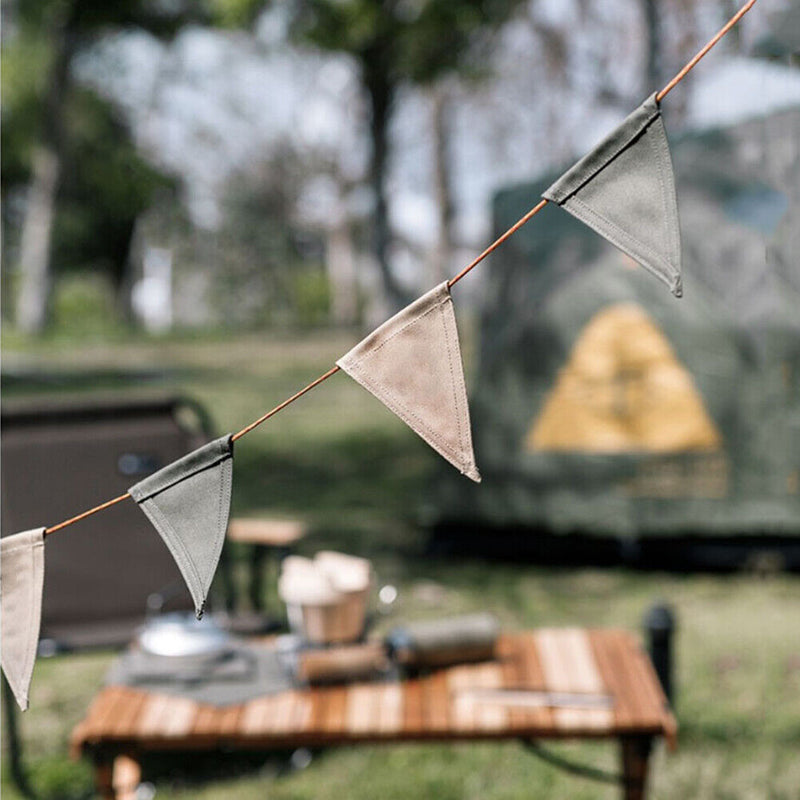 Triangular Pennant Bunting Banner Outdoor Camping Party Flags Hanging Decor