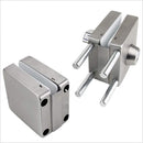 Steel Home 10-12mm Glass Lock 4 Bolts Double Glass Door Lock Both Sides Open