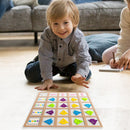 Educational Fish Direction Arrow Match Board Children Color Sensory Puzzle Newly