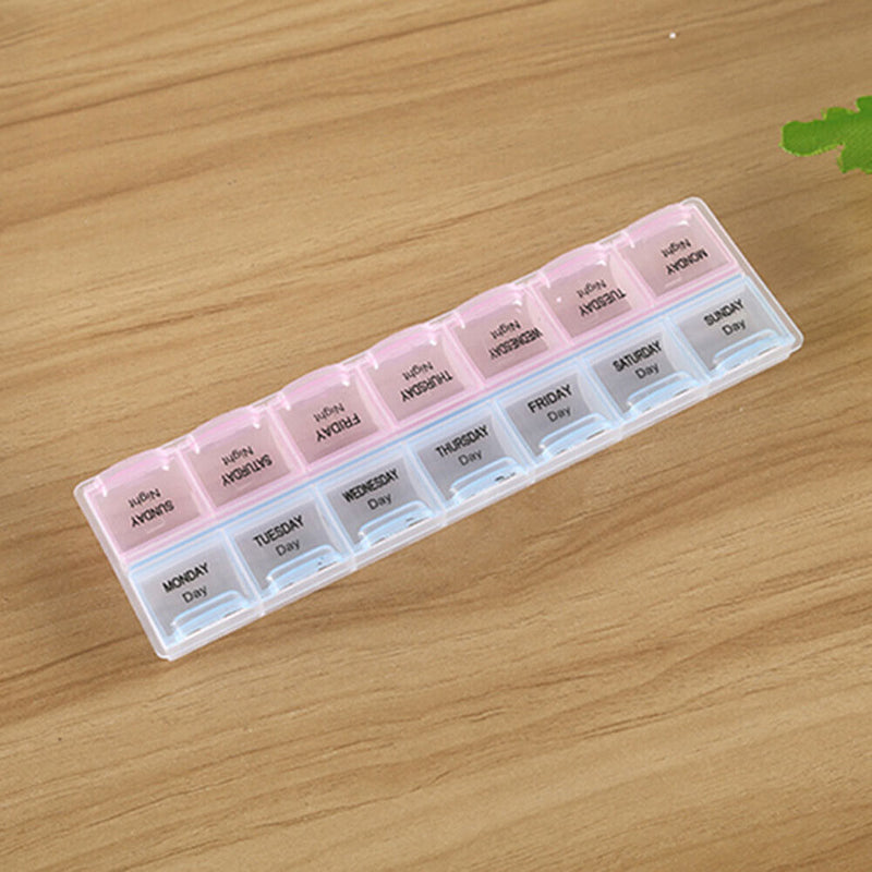 7 Days Weekly Pills Box Tablet Holder Storage Case Medicine Container Organ