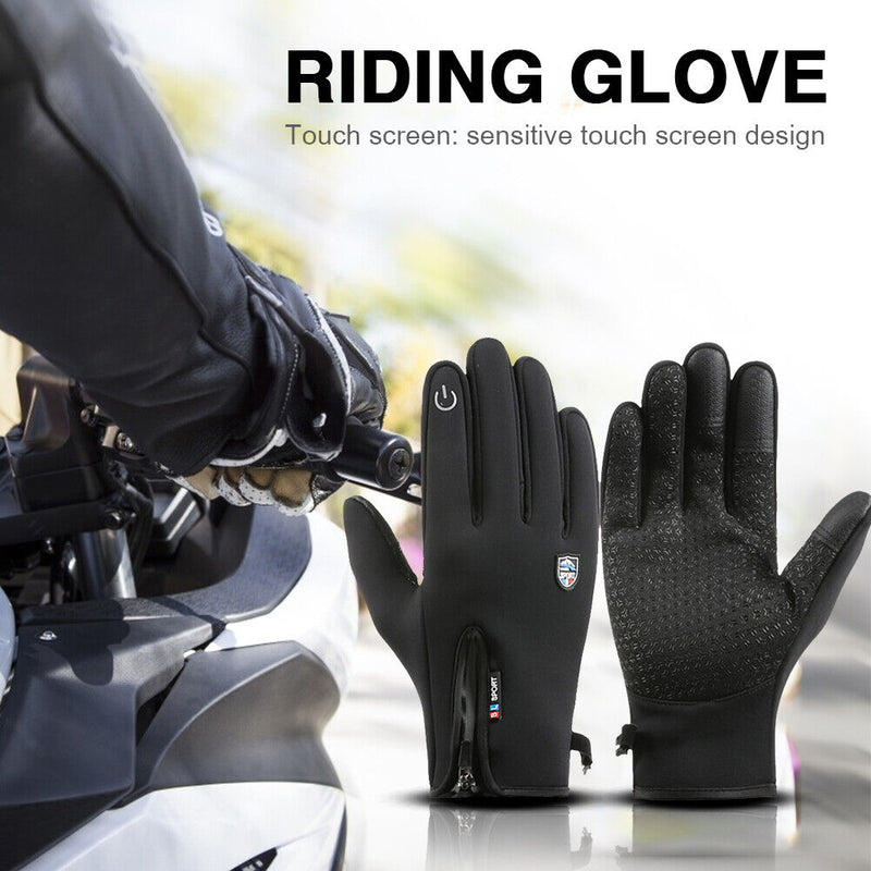 Winter Cycling Gloves Bicycle Touch Screen Full Finger Waterproof Skiing Center