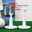 2x Golf Ball Tee Holder Adjustable Telescopic Golf Training Practice Accessories