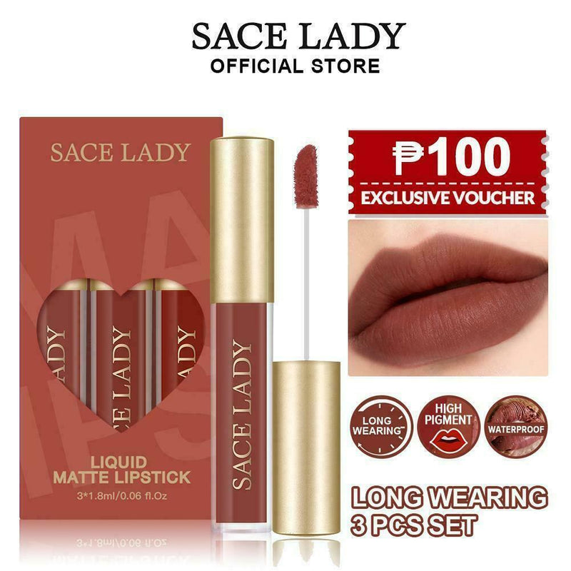 Lip Glaze Set Sample Combination Velvet Matte Waterproof Cup Non-stick O9T8