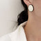 Women Round Women Gift Enamel Earring Geometric Stud Earrings Earrings Jewelry