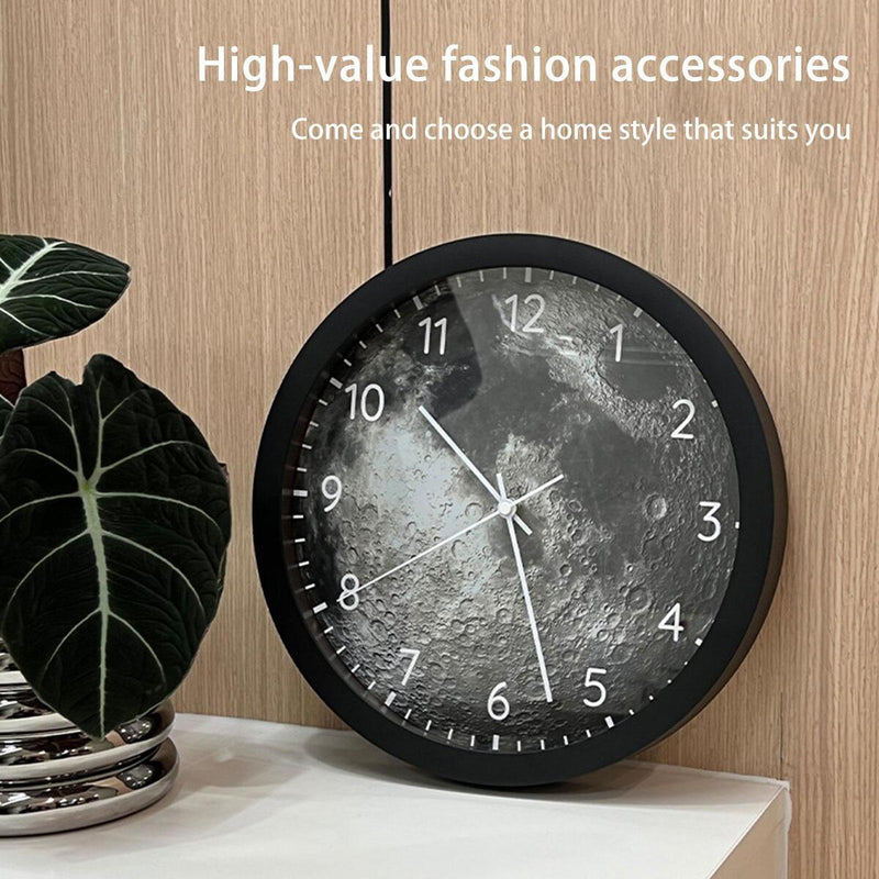 Intelligent LED Voice Controlled Lighting Wall Clock Creative Luxury Clock Mute,