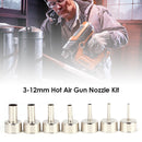3-12mm Hot Air Gun Nozzle Kit for 858D Welding Soldering Station Heat Gun Tips