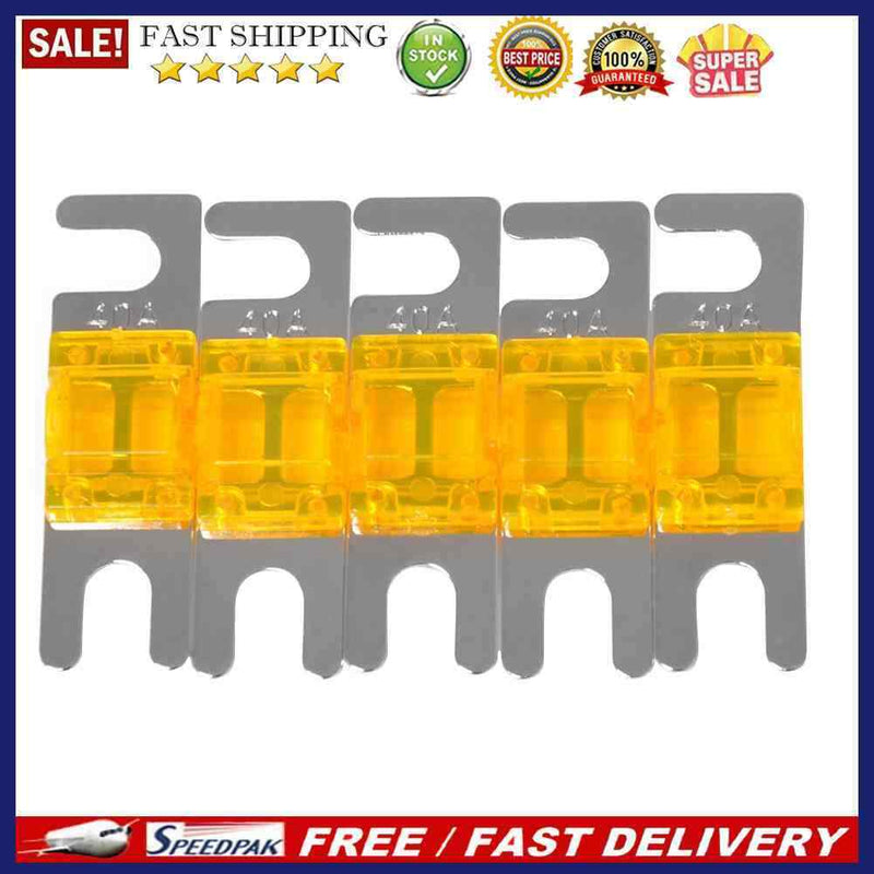 5pcs Nickel Plated Car Audio 32V AFS Mini ANL Fuses Auto Stud Fuses (40A)