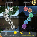 Ball Light String Windbell Lights LED Solar Lawn Lamps Wind Chimes Lights