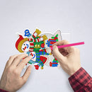 Special Shape Diamond Painting LED Lamp Ornaments Snowman DIY Mosaic Craft Gift