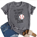 Independence Day Baseball Favorite Player Tea T-Shirt (Grey S)